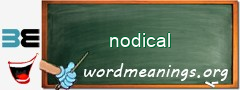 WordMeaning blackboard for nodical